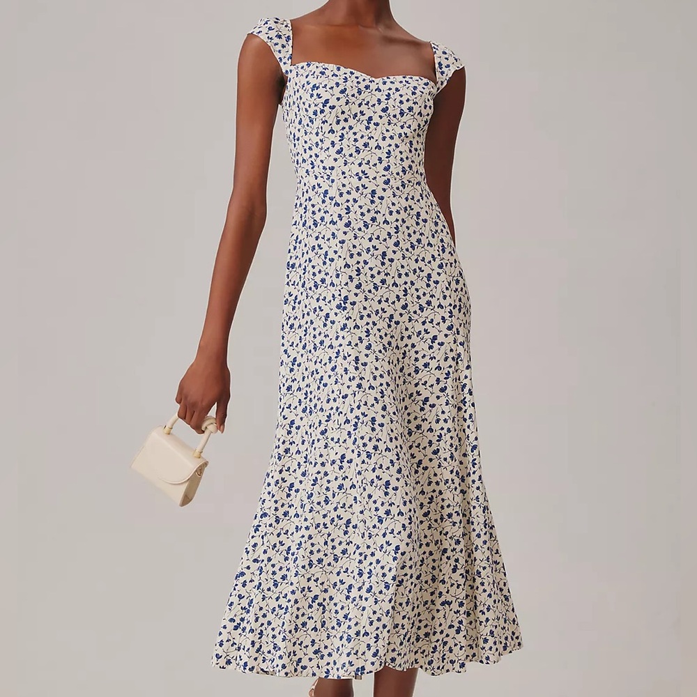 NWOT REFORMATION BRYSON DRESS SIZE 6 IN MYKONOS